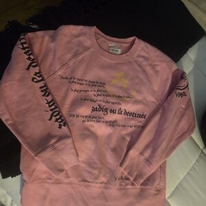 Zadig & Voltaire Pink Graphic Crewneck Sweatshirt